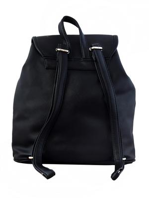 black leatherette backpack - 10235826 - Standard Image - 2