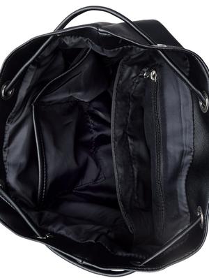 black leatherette backpack - 10235826 - Standard Image - 3