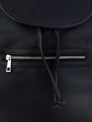 black leatherette backpack - 10235826 - Standard Image - 4