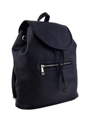 black leatherette backpack - 10235826 - Standard Image - 5