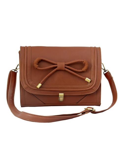 brown leatherette sling bag - 10235843 - Very Small Image - 1