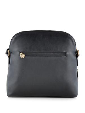black leatherette sling bag - 10237212 - Standard Image - 2
