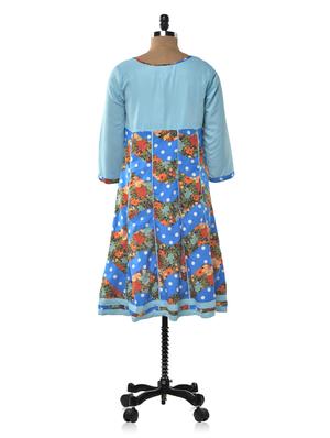 multi color round neck kurta - 1023910 - Standard Image - 3