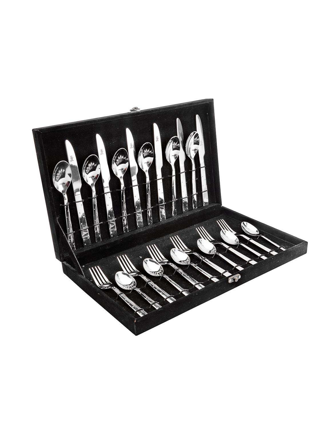 shapes 6Pcs Dinner Spoon, Dinner Fork, Dinner Knife & Tea Spoon - 10256831 - Zoom Image - 1