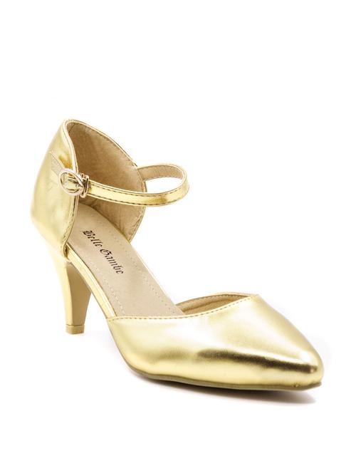 gold ankle strap sandal - 10260072 - Very Small Image - 1