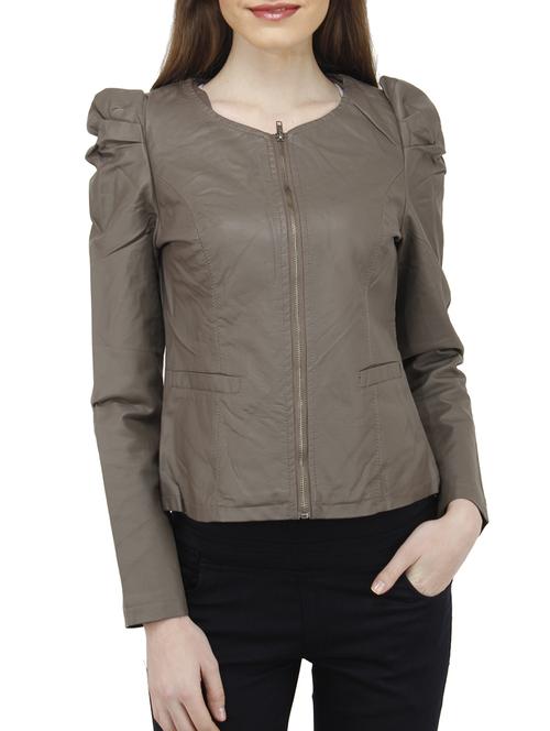 brown polyester jacket - 10266192 - Very Small Image - 1