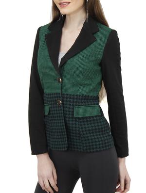 green polyester blazer - 10266235 - Standard Image - 2
