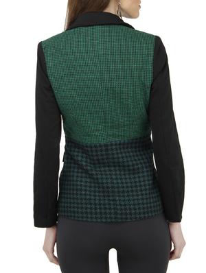 green polyester blazer - 10266235 - Standard Image - 3