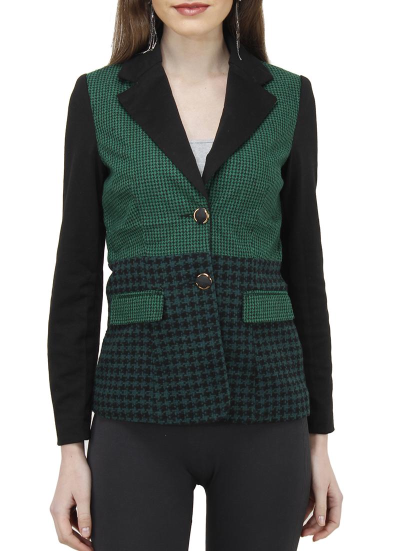 green polyester blazer - 10266235 - Zoom Image - 1