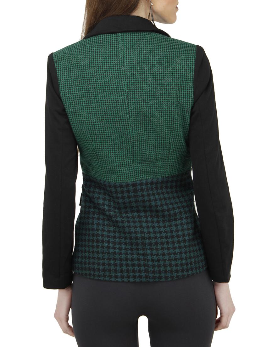 green polyester blazer - 10266235 - Zoom Image - 3