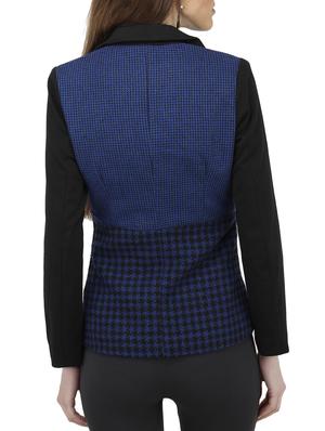 blue polyester blazer - 10266236 - Standard Image - 3