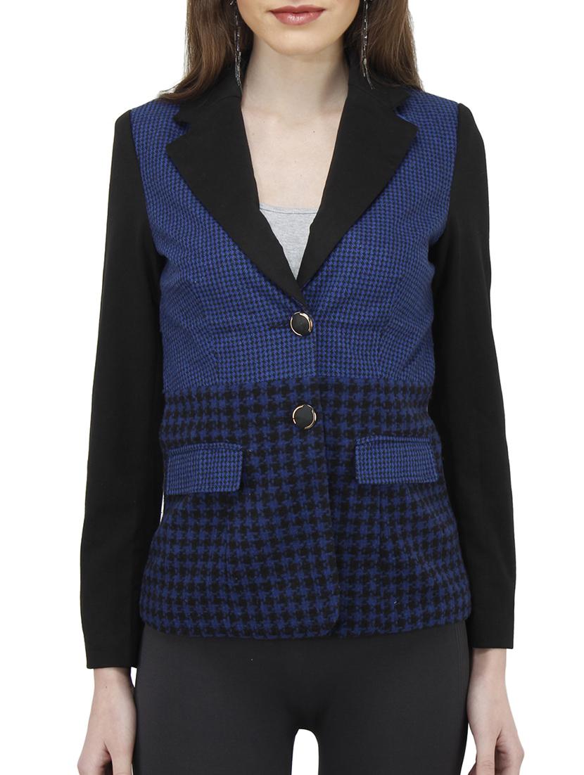 blue polyester blazer - 10266236 - Zoom Image - 1