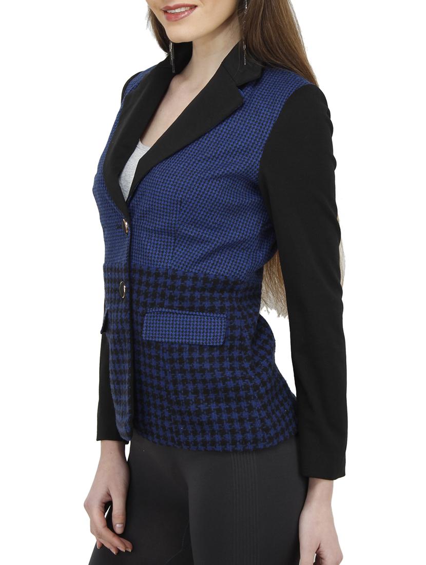 blue polyester blazer - 10266236 - Zoom Image - 2