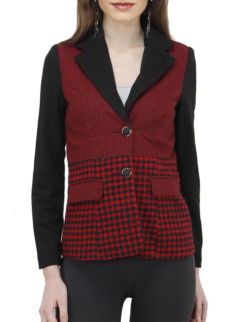 red polyester blazer - 10266237 - Zoom Image - 1