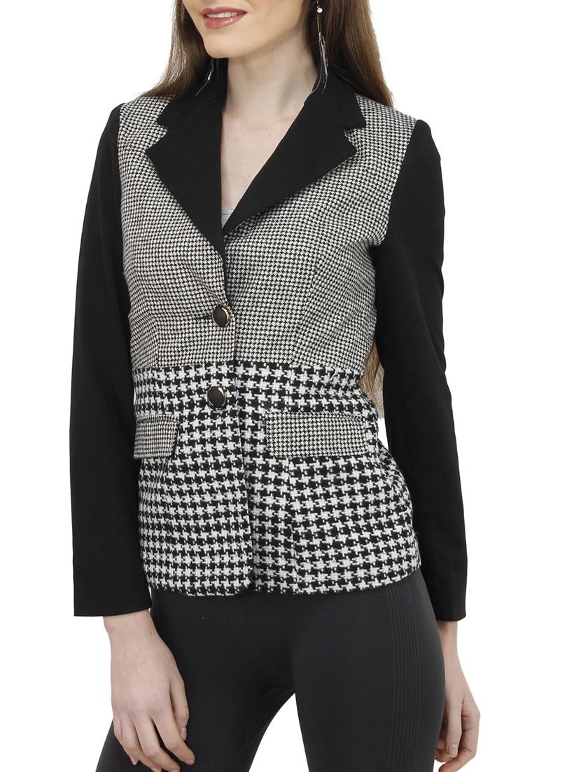 black polyester blazer - 10266238 - Zoom Image - 2