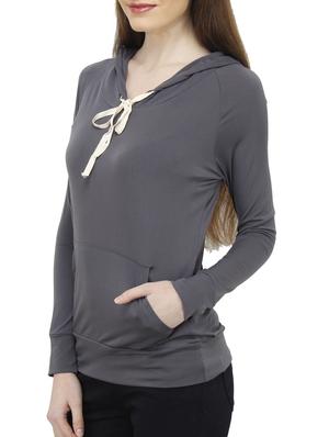 grey polyester top - 10266244 - Standard Image - 2