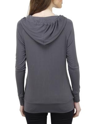 grey polyester top - 10266244 - Standard Image - 3