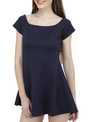 blue polyester top - 10266260 - Standard Image - 2