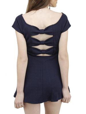blue polyester top - 10266260 - Standard Image - 3