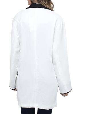 lapel neck long coat - 10266270 - Standard Image - 3