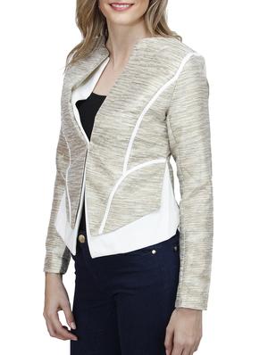 golden polyester blazer - 10266271 - Standard Image - 2