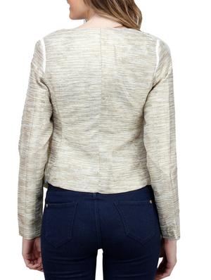 golden polyester blazer - 10266271 - Standard Image - 3