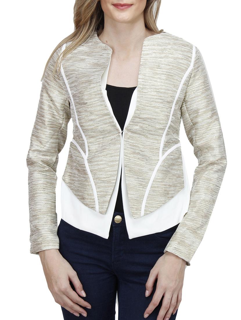 golden polyester blazer - 10266271 - Zoom Image - 1