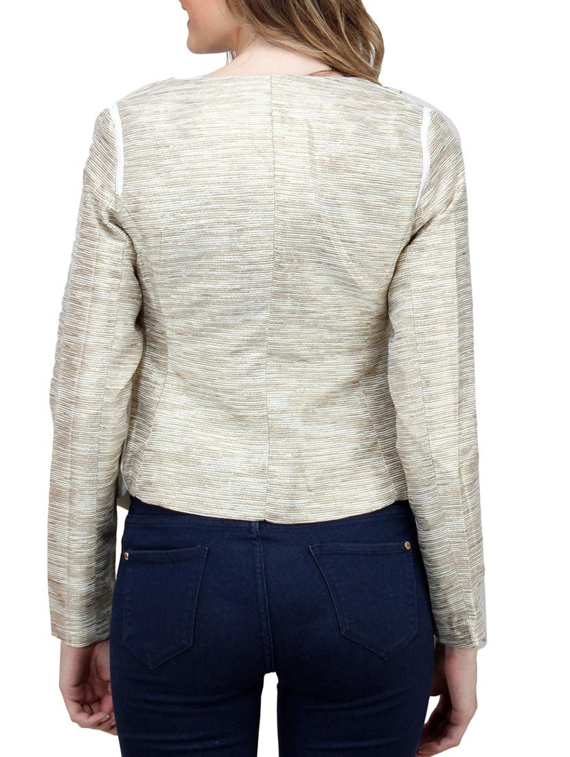 golden polyester blazer - 10266271 - Zoom Image - 3