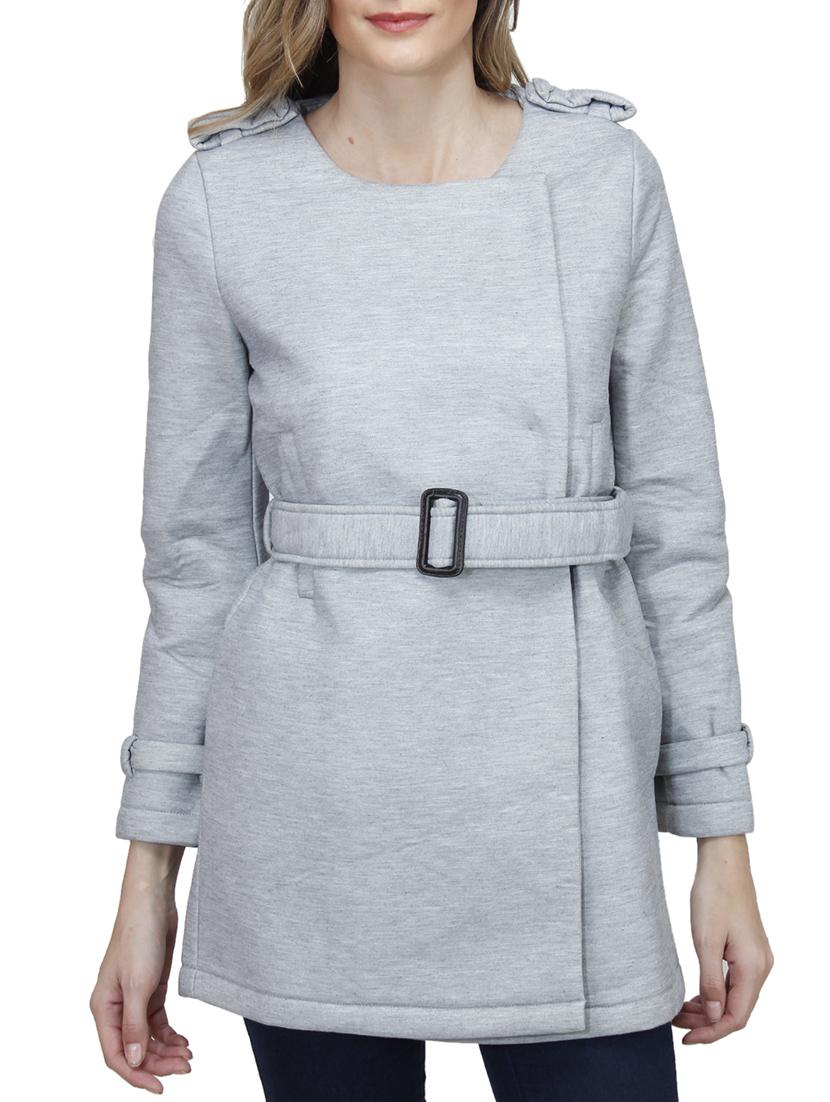 grey polyester coat - 10266286 - Zoom Image - 1