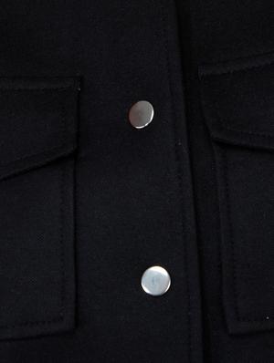 black polyester coat - 10266291 - Standard Image - 4
