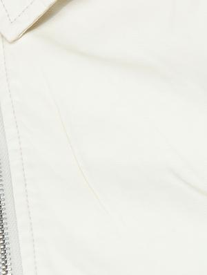 white leatherette jacket - 10266333 - Standard Image - 4