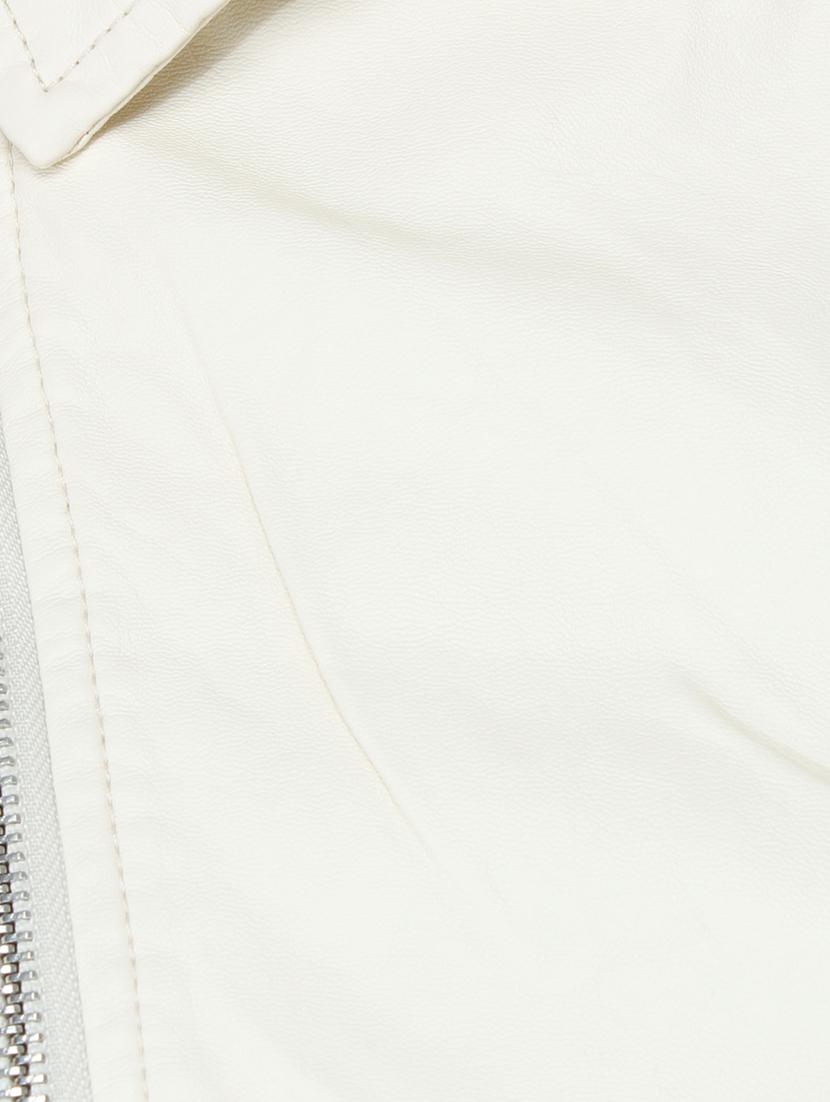white leatherette jacket - 10266333 - Zoom Image - 4