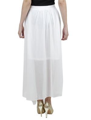 white wool skirts - 10266351 - Standard Image - 3