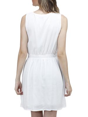 white polyester dress - 10266370 - Standard Image - 3