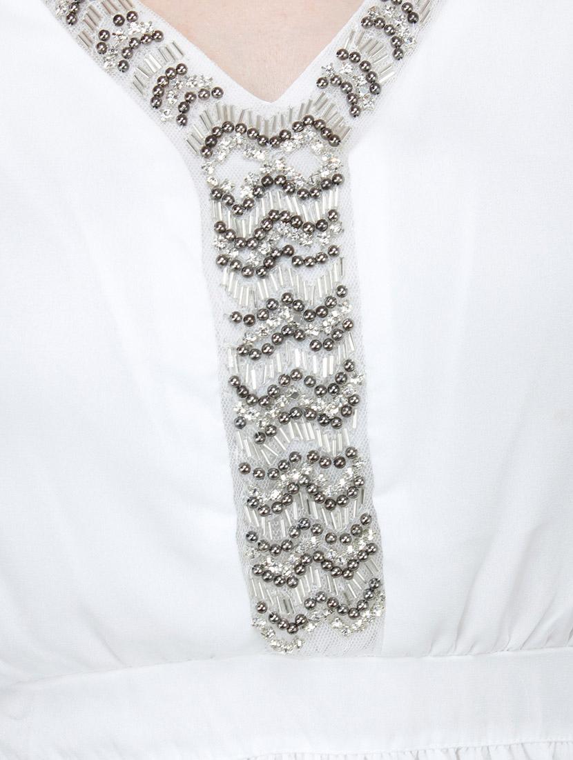 white polyester dress - 10266370 - Zoom Image - 4