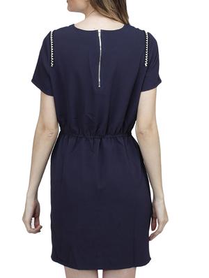 navy blue polyester dress - 10266374 - Standard Image - 3