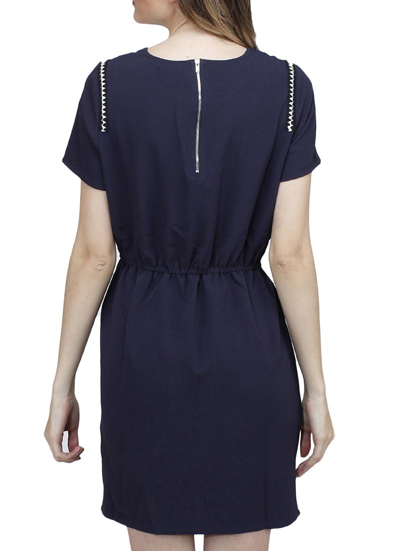 navy blue polyester dress - 10266374 - Zoom Image - 3