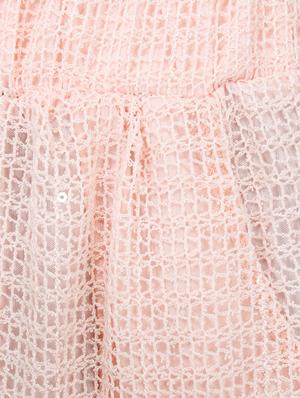 light pink polyester palazzos - 10266377 - Standard Image - 4