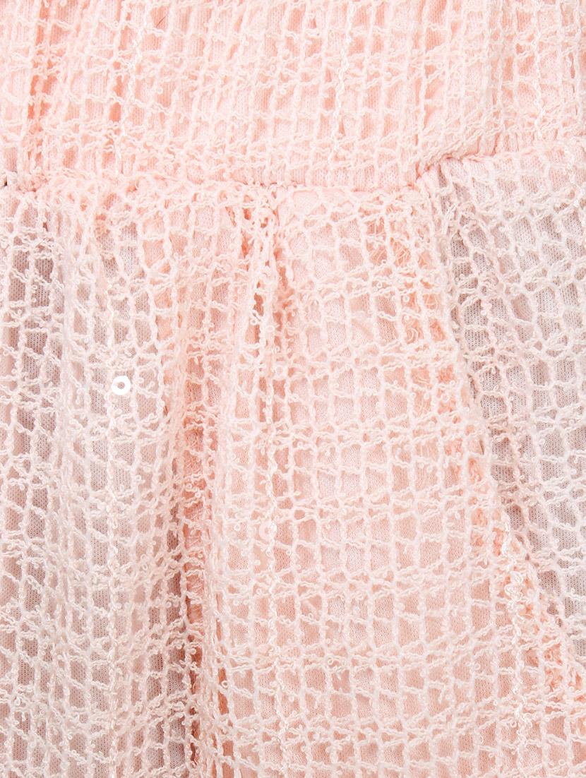 light pink polyester palazzos - 10266377 - Zoom Image - 4