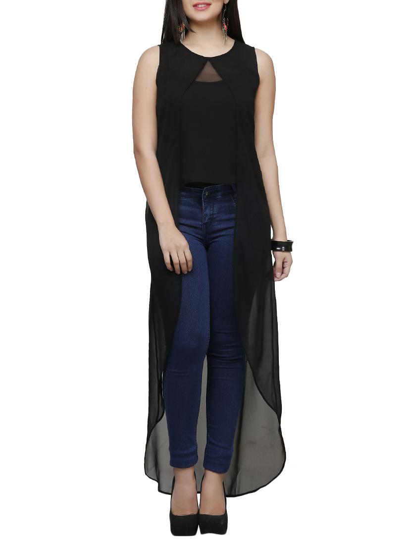 Round Neck asymmetric tunic - 10277415 - Zoom Image - 1