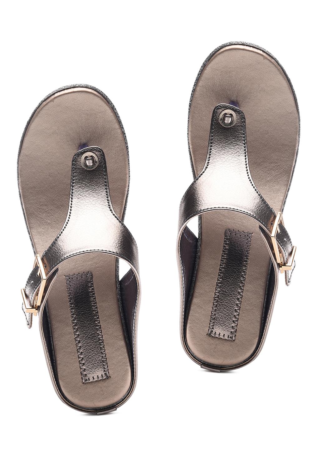 silver open thong wedge - 10288317 - Zoom Image - 6
