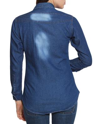 dark blue denim shirt - 10288865 - Standard Image - 3