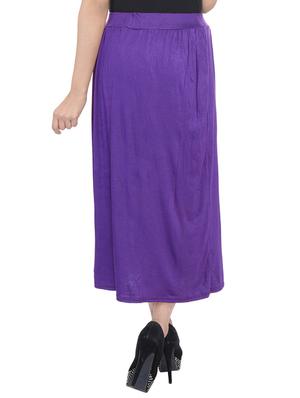purple cotton skirts - 10288976 - Standard Image - 3