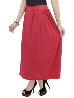 maroon cotton skirts - 10288983 - Standard Image - 2