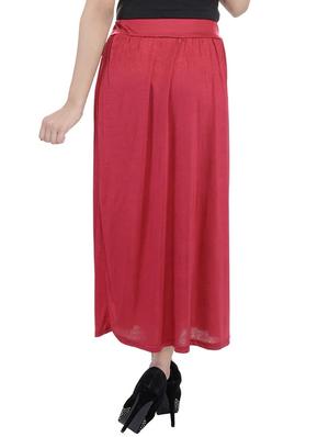 maroon cotton skirts - 10288983 - Standard Image - 3