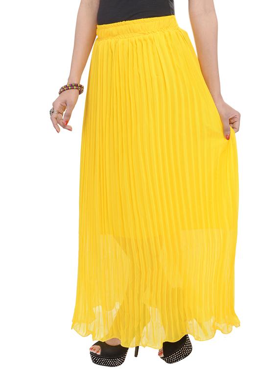yellow chiffon skirts - 10288988 - Zoom Image - 2