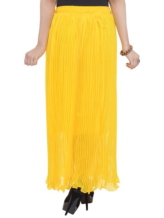 yellow chiffon skirts - 10288988 - Zoom Image - 3