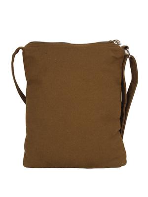 brown printed sling bag - 10291744 - Standard Image - 2