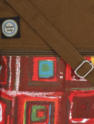 brown printed sling bag - 10291744 - Standard Image - 4