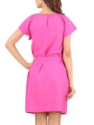 pleated pink dress - 10296495 - Standard Image - 3